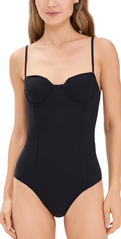 Ulla Johnson Nahla Maillot One Piece Noir