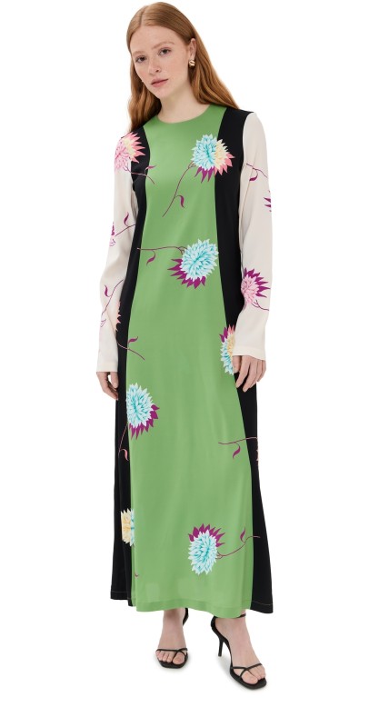 La DoubleJ Long Sleeve Swing Dress Derby Placee