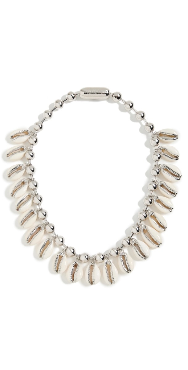 Julietta Puka Necklace Silver/Shell