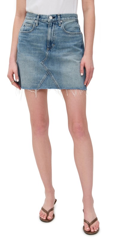AMO Alexis Skirt with Raw Cut Hem Sweetheart