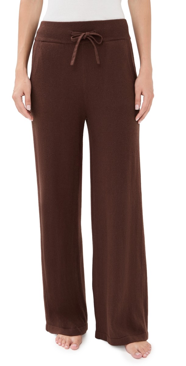 Eberjey Recycled Sweater Pants Chocolate