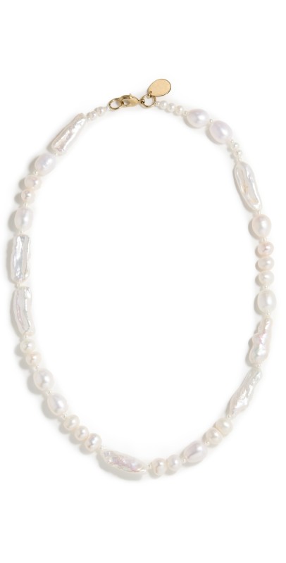 Simone Rocha Baroque Pearl Legato Pattern Necklace Pearl