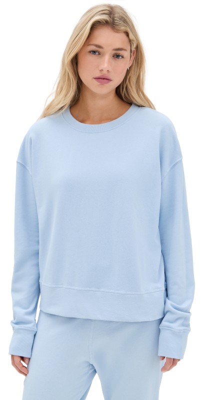 perfectwhitetee Tyler French Terry Pullover Sweatshirt Sky Blue