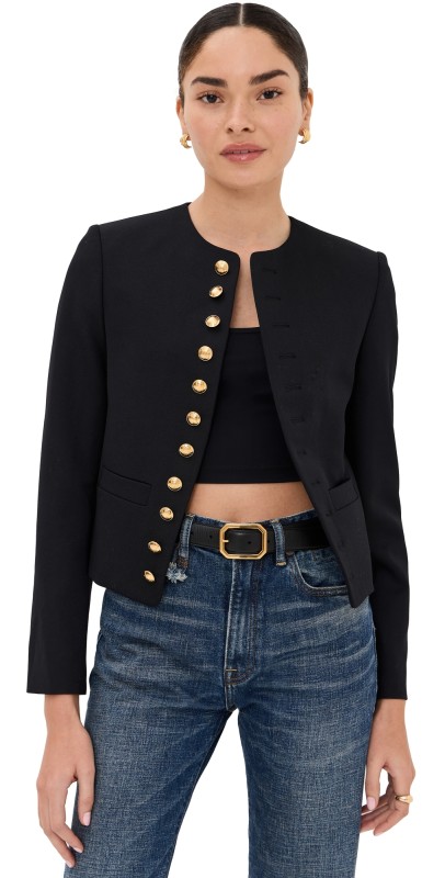 Nili Lotan Patti Short Jacket Black