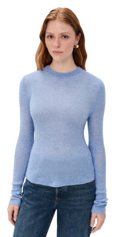 Citizens of Humanity Alessia Crew Neck Sweater Heather Robin