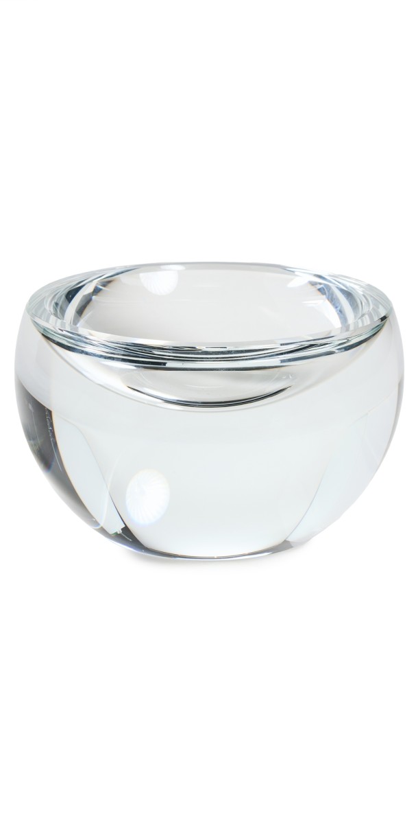 Tizo Design Crystal Glass Sphere Bowl Clear