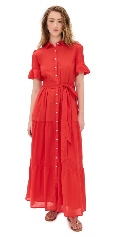 Birds of Paradis Martine Dress Tomato
