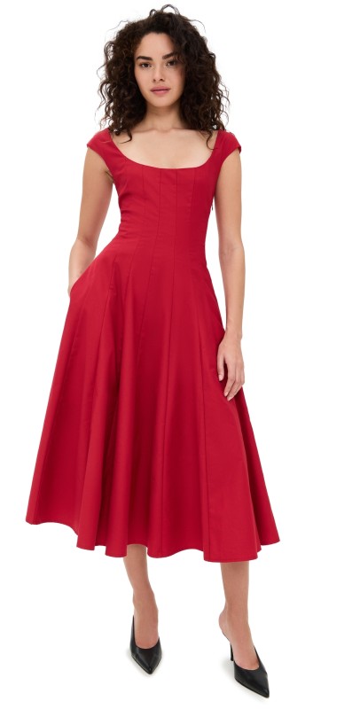 GUIZIO Leila Dress Red Love