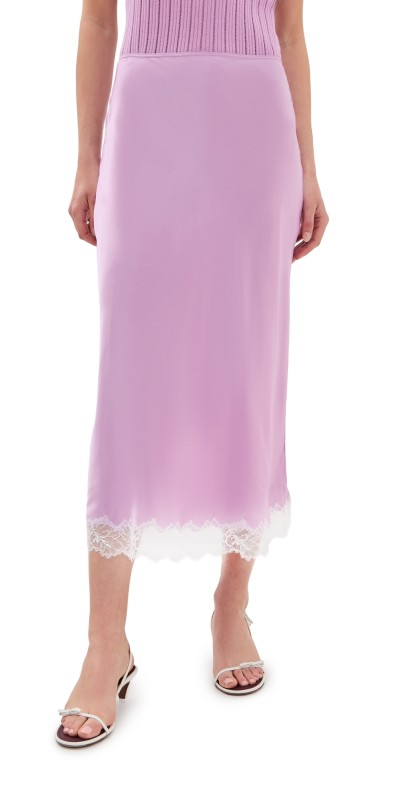 Sablyn Miranda Bias Cut Pull On Skirt Orchid