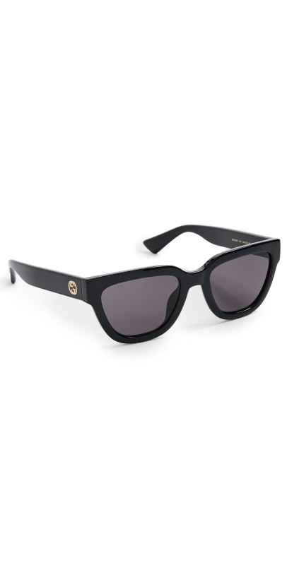 Gucci GG1578S Sunglasses Black-Black-Grey