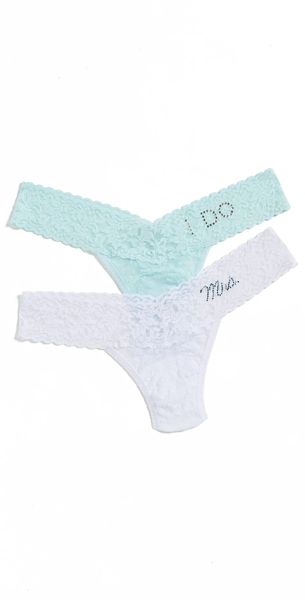 Hanky Panky "I Do & Mrs Box Set Low Rise Thongs Clwh