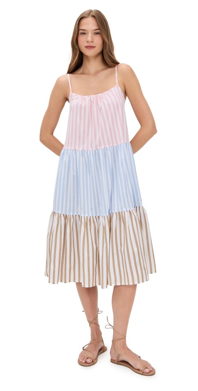 LE BOP Weekend Dress Multi Stripe