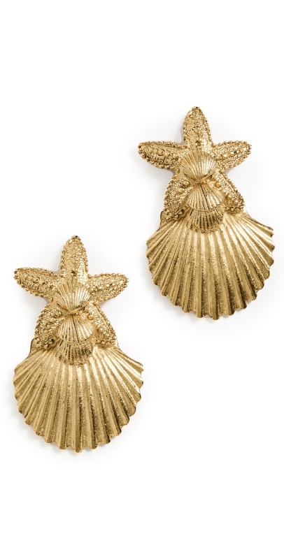 Elizabeth Cole Shelma Earrings Gold