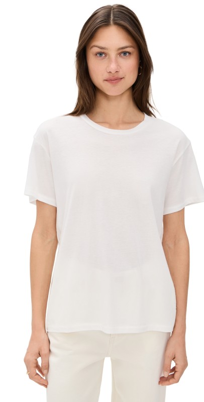 Éterne Short Sleeve Boyfriend T-Shirt Ivory