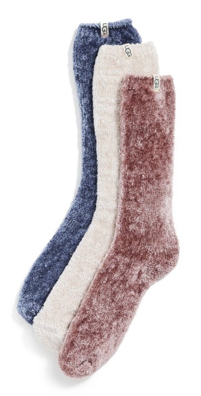 UGG Leda Sparkle Socks 3 Pack Cream/Dawn Patrol/Dart