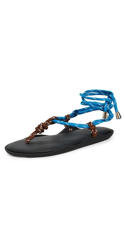 Flòwze Flo Twin Rope Sandals Brown/Sky Blue