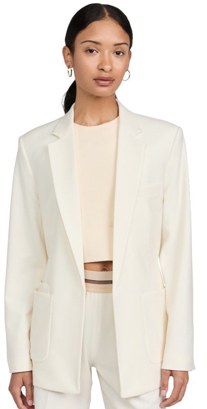 Helmut Lang Belted Blazer Ivory