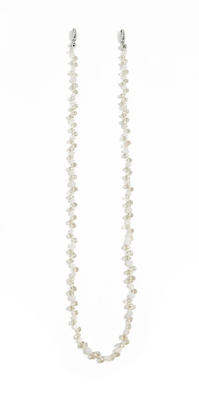 Ossa Faceted Crystal Crossbody Phone Chain Champag