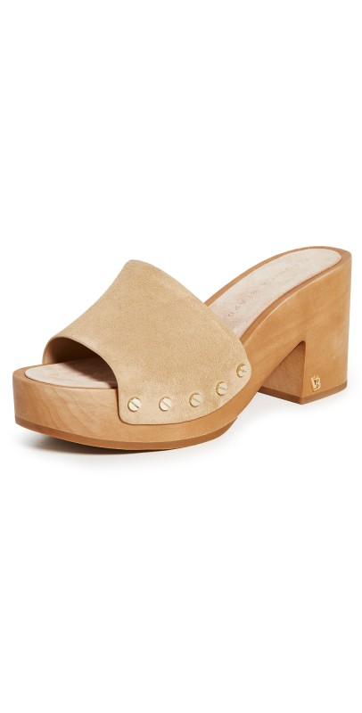 Veronica Beard Hannalee Suede Sandals Desert
