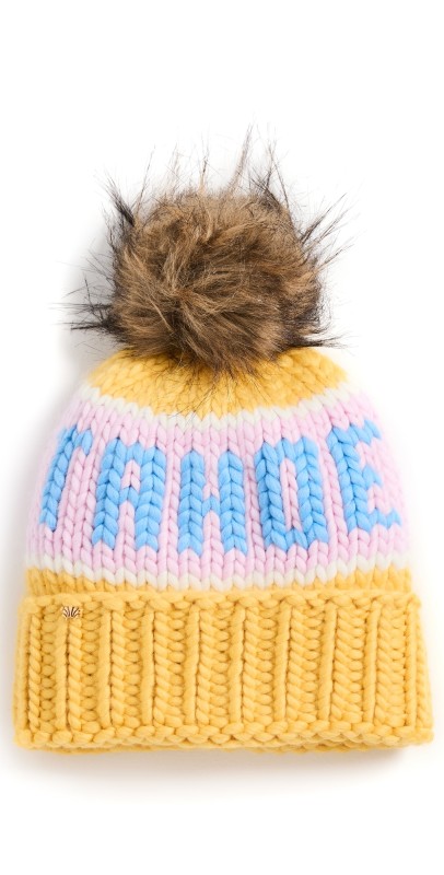 Lele Sadoughi The Tahoe Beanie Sunshine Mult