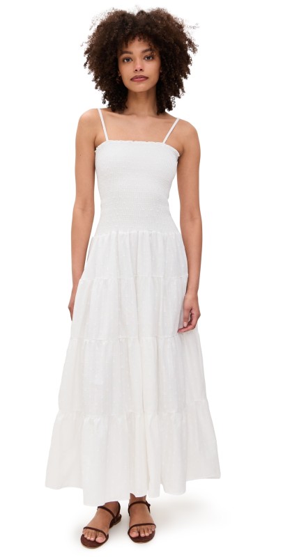 Peixoto Clementine Maxi Dress White Lotus