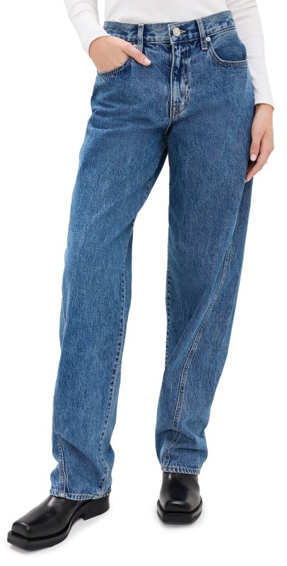 SLVRLAKE Tess Long Curve Seam Jeans Satisfaction