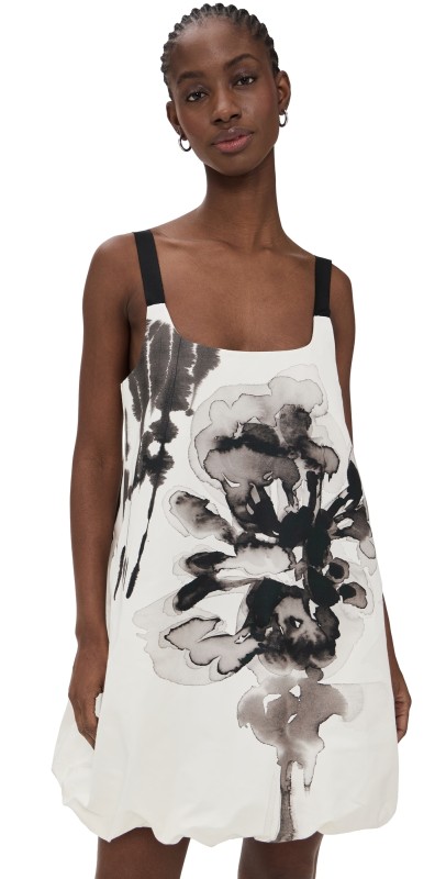 Lee Mathews Morgan Mini Dress White