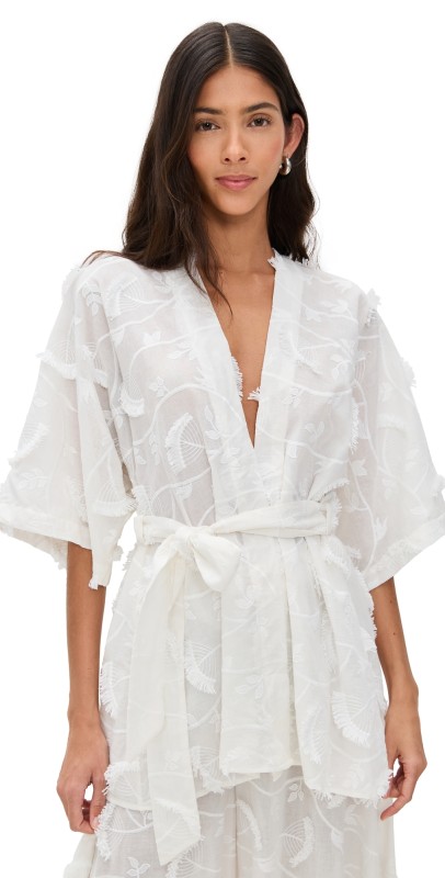 DIARRABLU Cabana Kimono Kheff Blanc