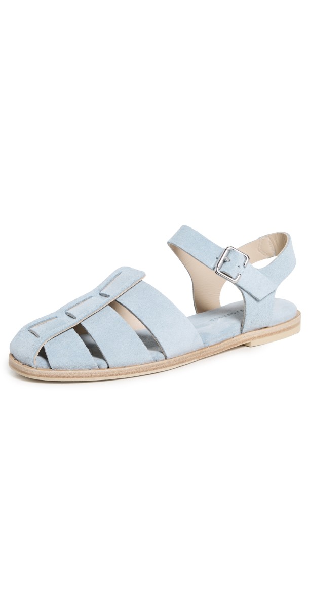Freda Salvador Sera Sandals Blue Suede