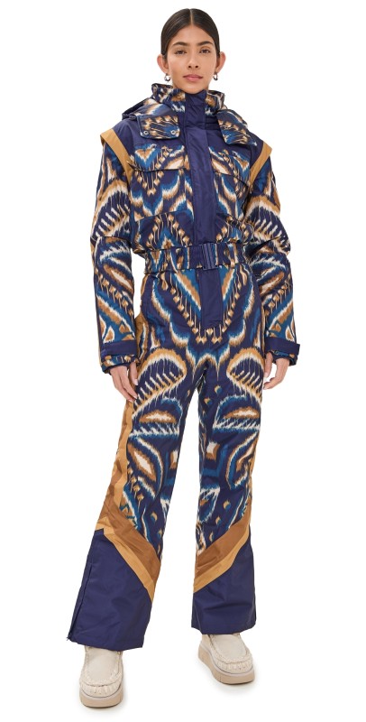 FARM Rio Pineapple Ikat Ski Jumpsuit Pineapple Ikat Blue