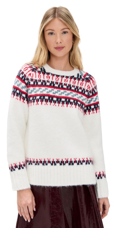 Hunter Bell Josie Sweater Cream Fairisle