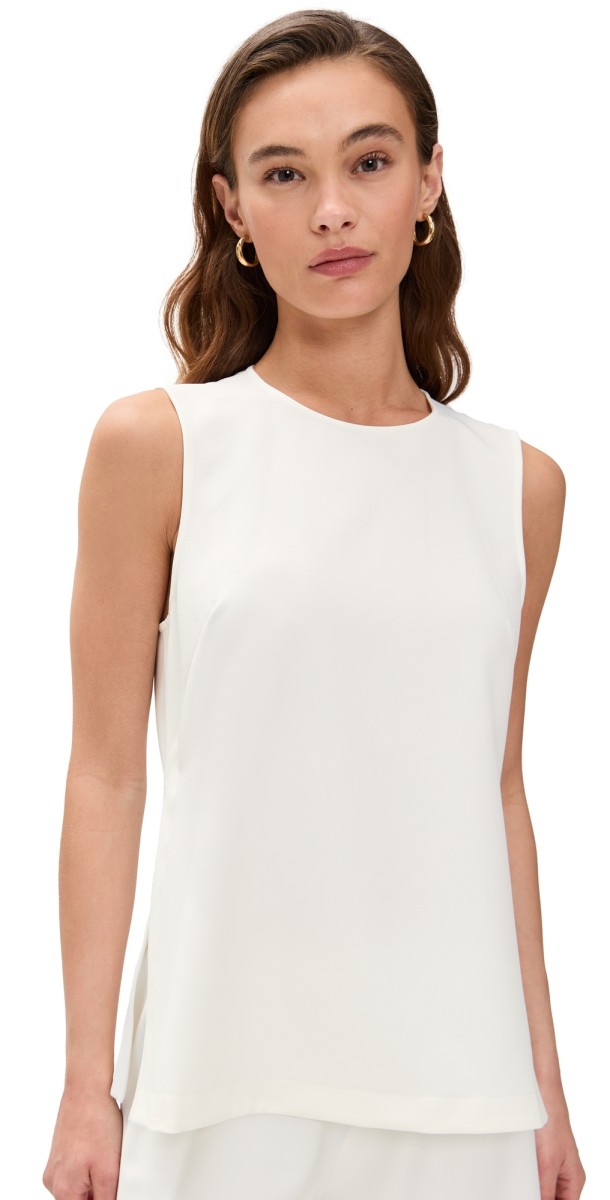 La Ligne Crepe Top Ivory