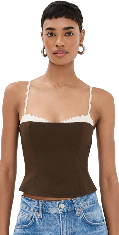 Reformation Melanie Top Cafe
