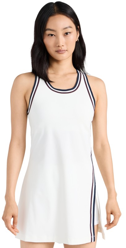 Tory Sport Tennis Wrap Dress Snow White / Tory Navy