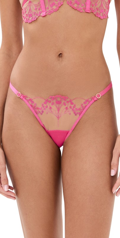 Bluebella Marisa Thong Fuchsia Pink/Sheer