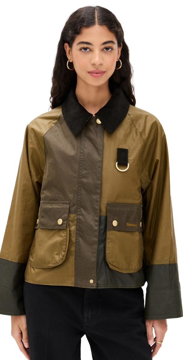 Barbour Barbour Alma Wax Jacket Sand/Archive Olive/Beech/Anc
