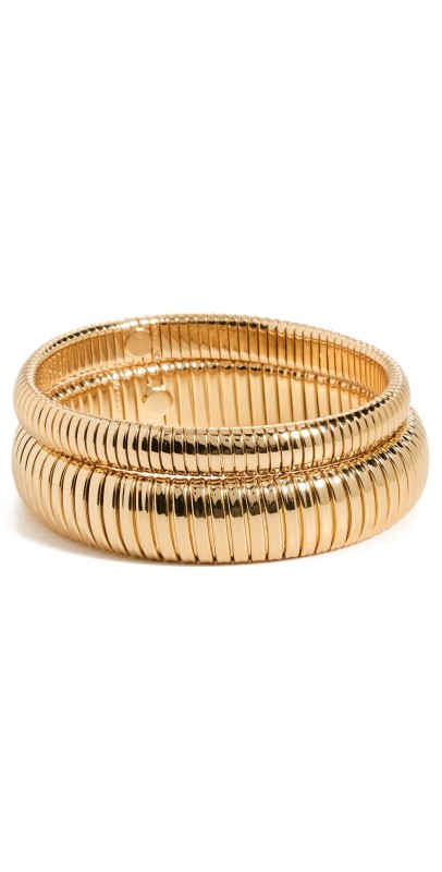 BaubleBar Micah Bracelet Set Gold