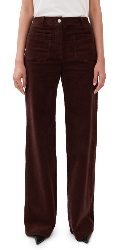 Nili Lotan Florence Corduroy Pants Merlot