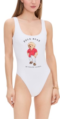 Polo Ralph Lauren Terry Bear Missy One Piece White