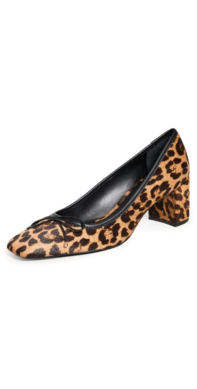 Schutz Arissa Block Pumps Natural/Black