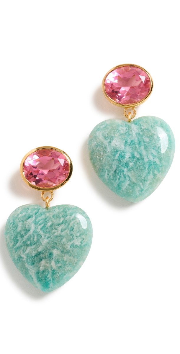 Lizzie Fortunato Gemma Earrings In Berry Mult