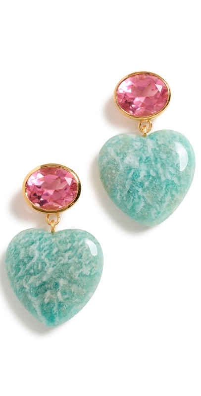 Lizzie Fortunato Gemma Earrings In Berry Mult