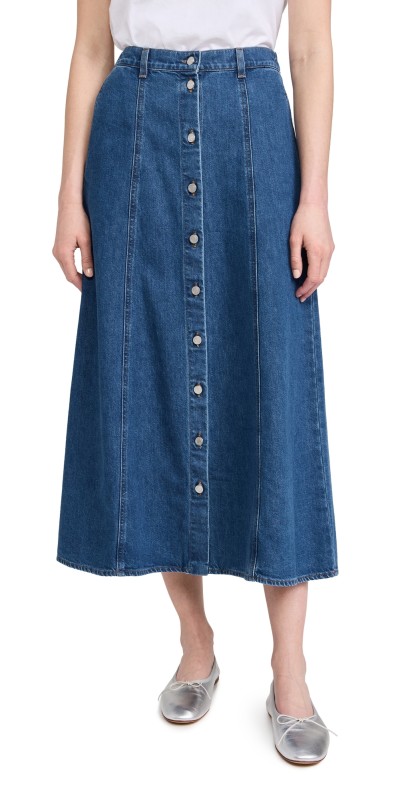 XIRENA Spence Skirt Durango Blue