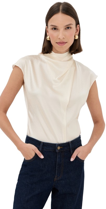 Veronica Beard Leilany Top Ecru
