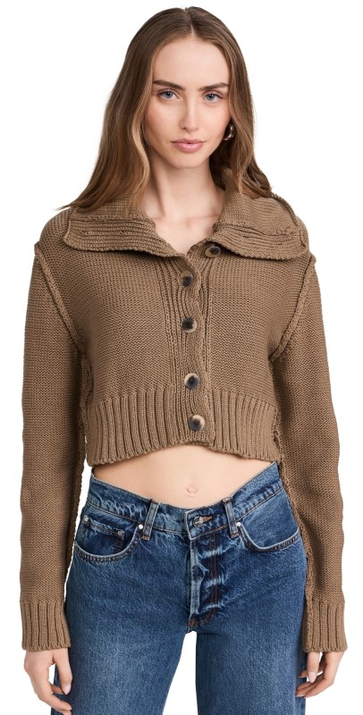 NSF Dame Cardigan Khaki