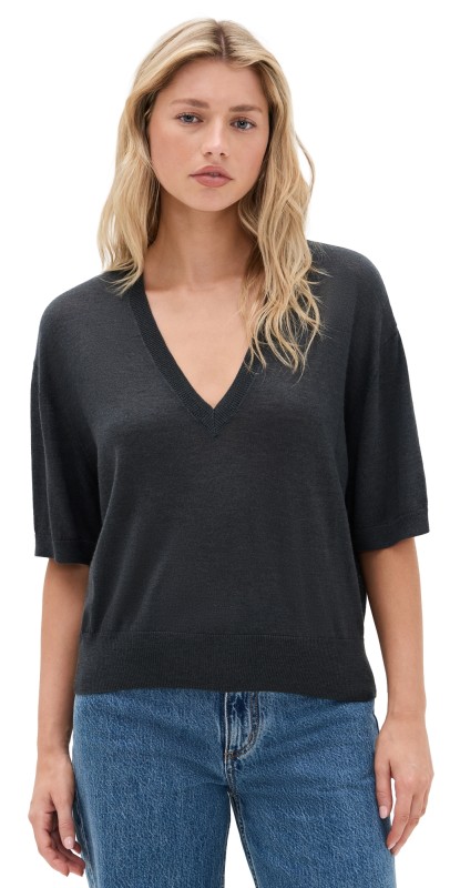 IRO Myla Top Charcoal