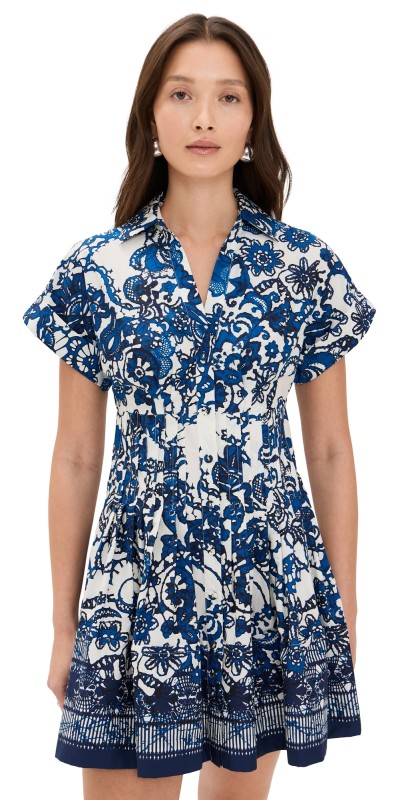 Cara Cara Nash Mini Dress Dentelle Blue