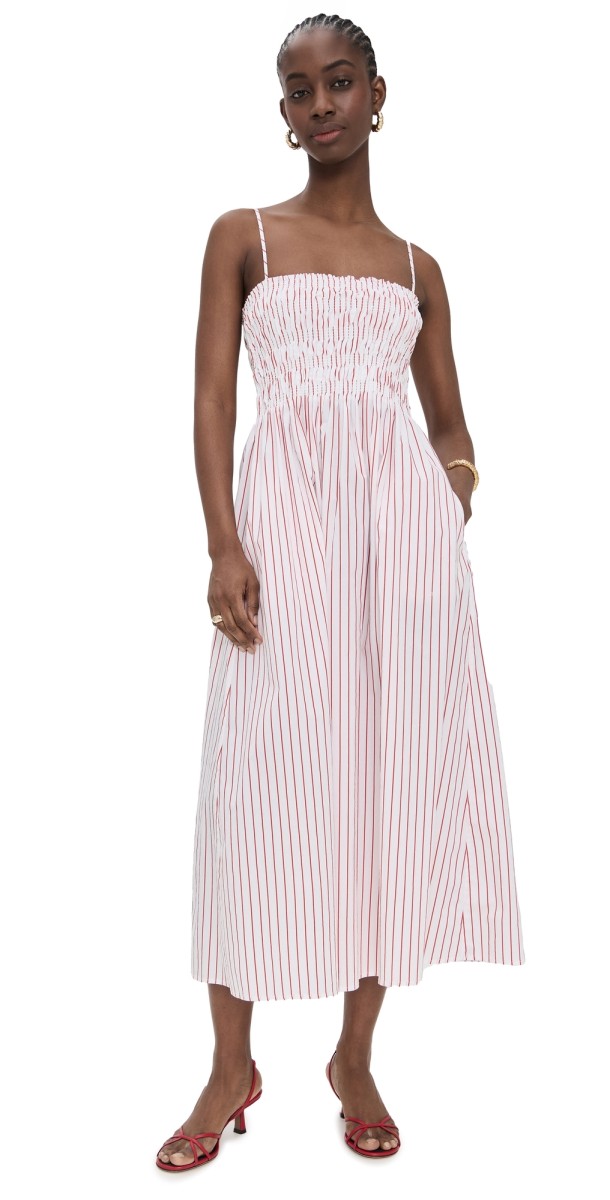 Pistola Denim Bianca Dress Ruby Stripe