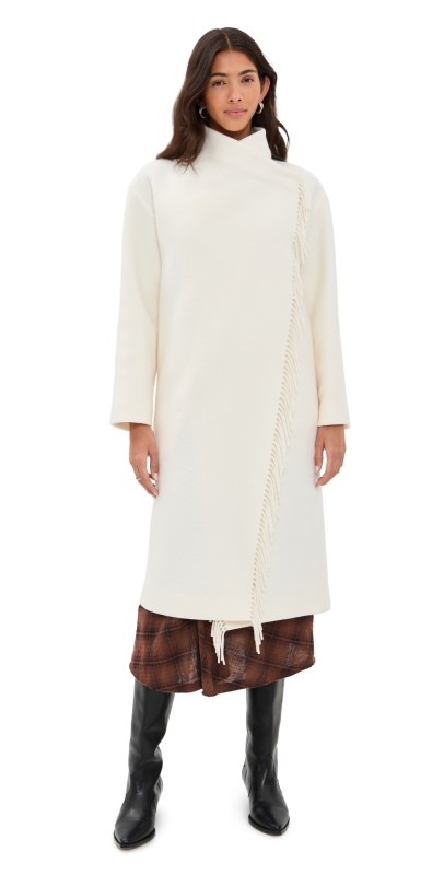 IRO Ricky Overcoat Ecru