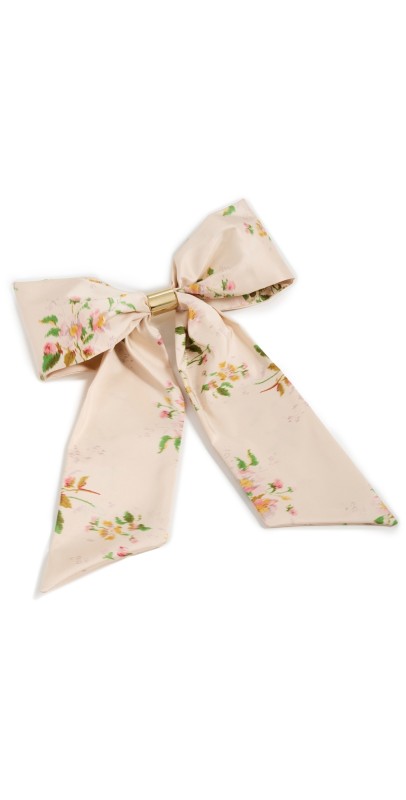LELET NY Glossy Amy Bow Barrette Rose Quart